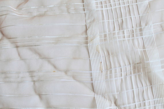 Vintage 1960s Rectangular Light Orange Sheer Chif… - image 7