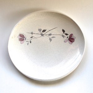 Vintage 1950&#39;s Franciscan Ware Duet Pattern Speckled Ceramic Plate!