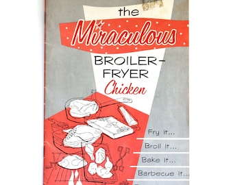 Vintage 1950's Mid Century Chicken Cook Book/Pamphlet! Mid Century Kitchen!