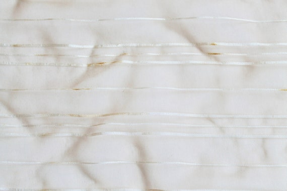 Vintage 1960s Rectangular Light Orange Sheer Chif… - image 8