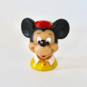 Vintage 1970&#39;s Disney Mickey Mouse Head Soft Rubber Vinyl Figurine! | Vintage Disneyana