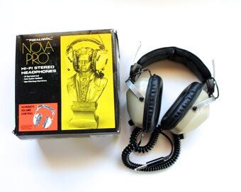 Audio Headphones Realistic Nova 40 Headphones Vintage 1970's Nova