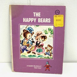 Vintage 1960&#39;s &quot;The Happy Bears&quot; Rand McNally Tiny Elf Story Book!