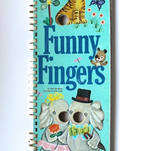 Vintage 1970s &quot;Funny Fingers&quot; Cardboard Children&#39;s Book! Unusual and Cute!