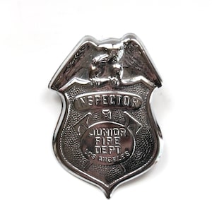 Vintage 1950&#39;s Junior Fire Dept. Inspector Pin/Badge! Cool!