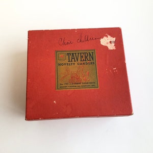 Vintage 1950&#39;s Christmas Candles Lot of 6! With Original Box!