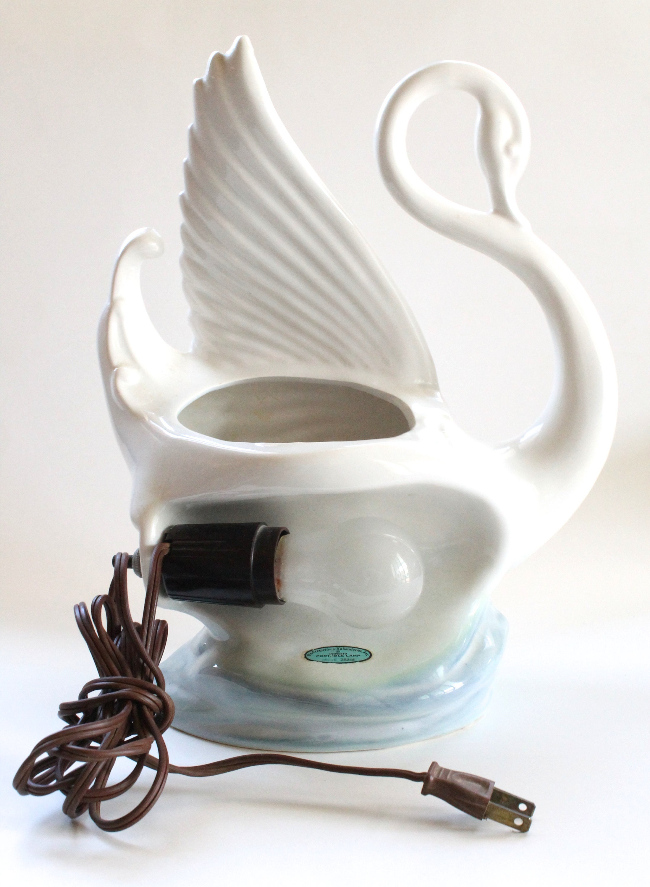 Vintage 1950’s Swan Shaped T.V. Lamp/nightlight and | Etsy