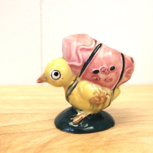 Vintage 1950's-60's Easter Chick Planter! Unusual Easter Decoration!