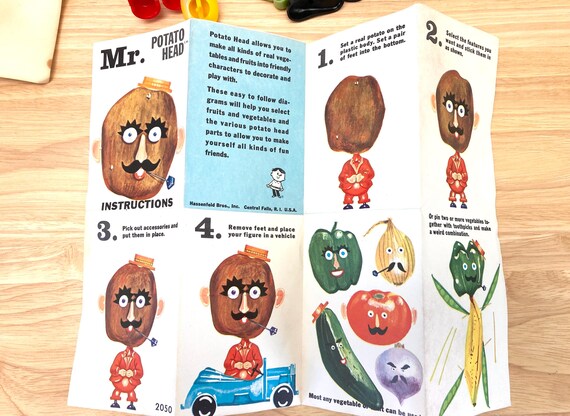 Vintage 1960's Mr. Potato Head Oscar the Orange Set With