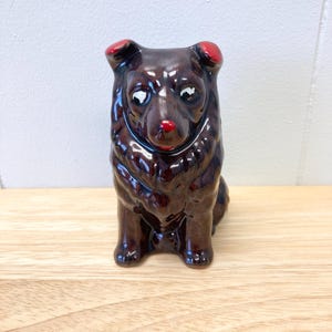 Vintage 1940&#39;s-50’s Handpainted Ceramic Dog Figurine! Vintage Carnival Prize!