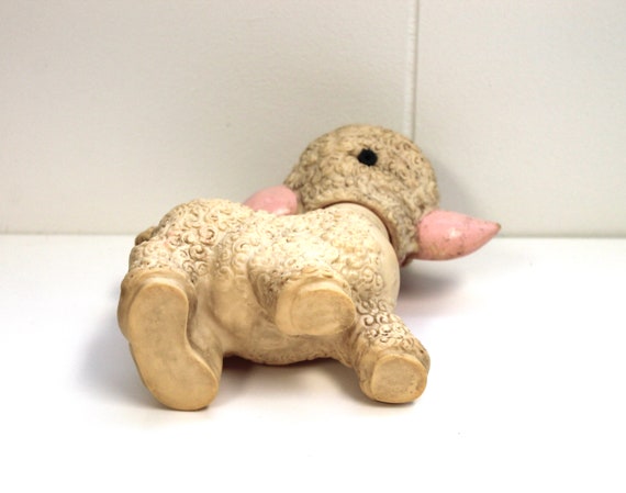 Vintage 1950's Sun Rubber Vinyl Lamb Doll! Vintage Squeak Vintage 1950's Sun Rubber Vinyl Lamb Doll! Vintage Squeak