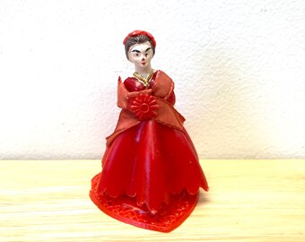Vintage 1960's-70's Plastic Girl Sweet 16 Cake Topper/Toy | 1960s Kitsch | Party Decor