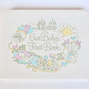 Vintage 1970&#39;s Our Baby&#39;s First Book Scrapbook Album! Unused! Super Cute Vintage Baby Memory Book!