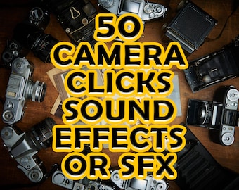 50 Professional Camera Sound Effects – Ultimate SFX Pack for Video Editors, YouTubers & Creatives