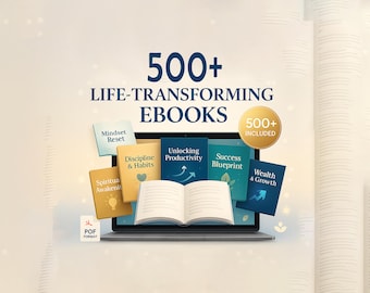 500+ Ebooks Mega Bundle – Instant Digital Library