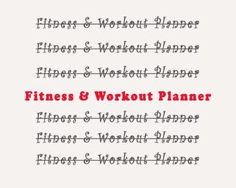 ADHD Fitness Planner | Workout Tracker & Goal Setting Journal | Printable Digital Download