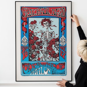 Vintage 70s Psychedelic Music Poster – Retro Festival Rock Country Print
