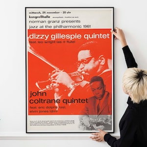 1960s Jazz Concert Poster – Vintage Music Legends Print FRAMED and UNFRAMED Option