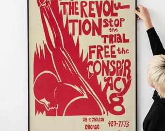 Plakat o prawach obywatelskich z lat 60. XX wieku, ruch na rzecz sprawiedliwości społecznej i równości, wydruk vintage