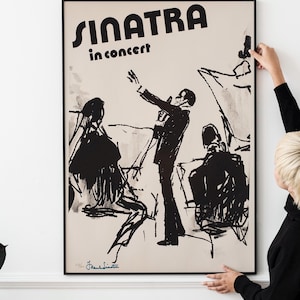 1970s Vintage Concert Poster – Classic Jazz & Swing Music Print