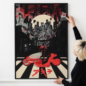 2x Vintage Akira Anime & Manga Poster – Classic Japanese Art, Retro Animation Decor PRINTABLE DOWNLOAD
