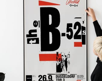 Retro 80s Music Poster – New Wave Surf Pop Rock Vintage Concert