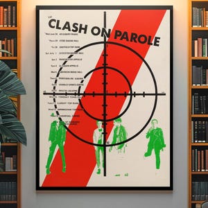 The Clash 1978 Poster – UK Punk Rock Tour Print