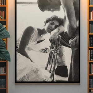 Iconic Retro Chet Baker Jazz Music Poster – 50s Jazz Icons Art Print for Classic Music Decor