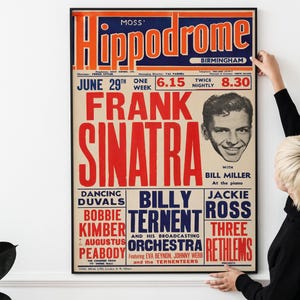 1950s Vintage Jazz Concert Poster – Retro Music Print, Classic Big Band Era PRINTABLE DOWNLOAD
