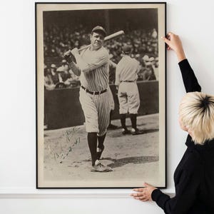 Babe Ruth Babe Ruth Yankees Poster Baseball Poster zum Ausdrucken