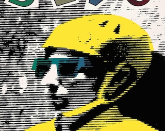1980s New Wave Concert Poster – Vintage Synth Rock Live Music Print