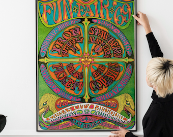 The Best Psychedelic 1960s Rock Concert Poster – Vintage Festival