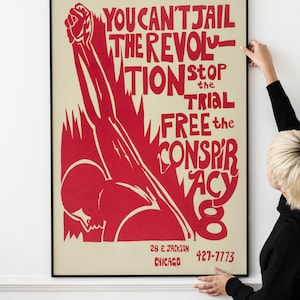 1960s Vintage Protest Artwork – Classic Civil Rights Era Poster, Retro Justice Collectible Print