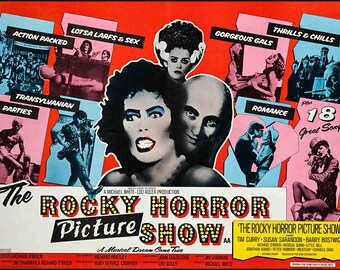 The Rocky Horror Picture Show (1975) Movie Poster - Rare Alternative version