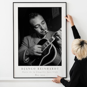 Django Reinhardt Jazz Photo Poster Print PRINTABLE DOWNLOAD