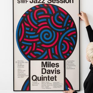 Retro Miles Davis Jazz Poster – Vintage Cool Jazz Poster for Music Enthusiasts’ Jazz Wall Art Decor