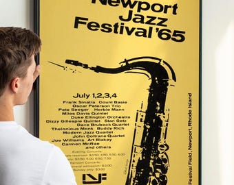 1960 Vintage Jazz Concert Poster – Classic Bebop Blues RnB Print, Retro 60s Music Collectible Artwork PRINTABLE DOWNLOAD