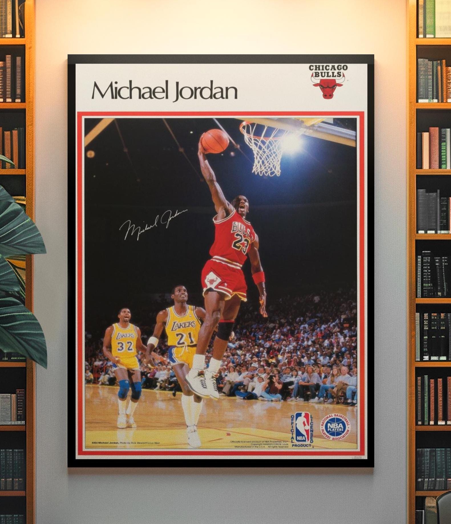 Retro 90s Basketball Poster – Classic Sports Promotion Collectible Wall ...