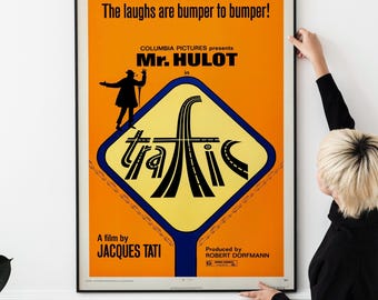 トラフィック 1971年映画ポスター – ジャック・タチ ミスター・ユロ