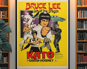 2x Retro 70s Martial Arts Poster – Classic Kung Fu Movie Print