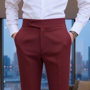burgundy dress pants big and tall Classic DPYP Dress Pant Yoga Pant