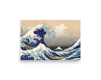 葛飾北斎の「神奈川沖浪裏」版画 – 浮世絵美術、日本風壁装飾 - Etsy 日本