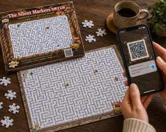 The Silent Markers – Interactive Maze Jigsaw Puzzle with Optional QR Hints (1014 Pieces)