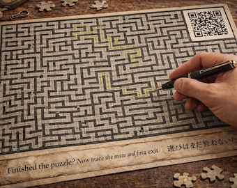 The Silent Maze – Puzzle That Becomes a Maze | Interactive Jigsaw with Hidden Hints (1014 Pieces)