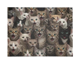 Cat Puzzle - Fun & Challenging 1000-Piece jigsaw for Cat Lovers, Cat Enthusiasts, Gift, Family Activity, Game Night, Home Decor