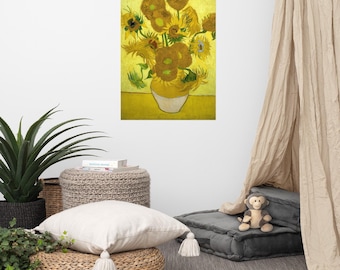 Sunflowers by Vincent van Gogh – Iconic Post-Impressionist Art Poster | Museum Art Print