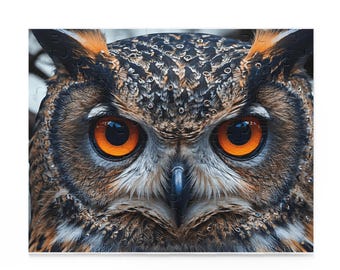 Majestic Owl Puzzle 500/252/120 piece- Nature Lover Gift, Owl Decor, Mindful Relaxation Activity, Family Game Night, Wildlife Enthusiast