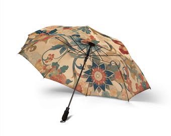 Kyoto Heritage Umbrella - Chiyogami Bloom Edition | Luxury Japanese Art Parasol