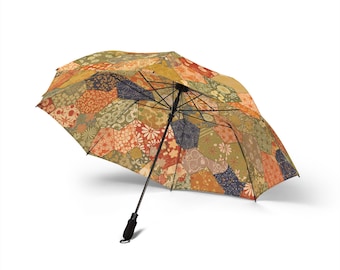 Kyoto Artisan Umbrella - Mosaic Edition | Luxury Japanese Pattern Parasol