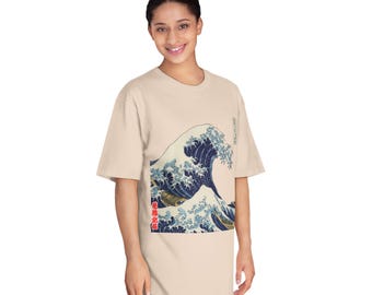 The Great Wave off Kanagawa T-shirt - Japanese Ukiyo-e Art Tee, Hokusai Graphic Shirt, Unisex Vintage Style